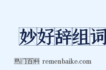 絶妙好辞组词是什么意思的图片